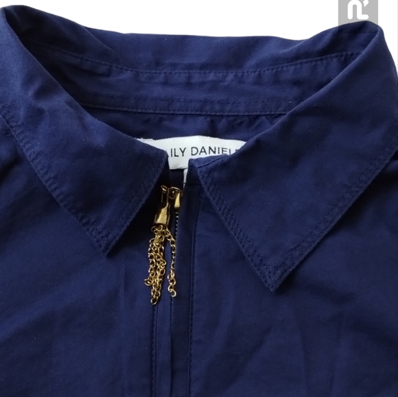 -440 Emily Daniel's blouse with pockets 3/4 sleeve top pullover women size S - Picture 4 of 9